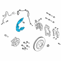 OEM 2022 Ford Bronco Dust Shield Diagram - KB3Z-2K005-A