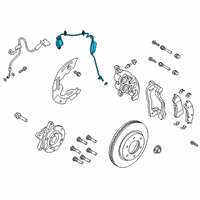 OEM 2019 Ford Ranger Front Speed Sensor Diagram - KB3Z-2C205-A