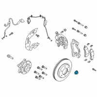 OEM 2020 Ford Ranger Axle Nut Diagram - KB3Z-3B477-A