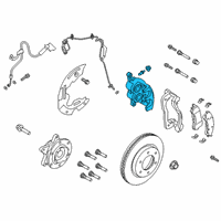 OEM 2021 Ford Ranger Caliper Diagram - KB3Z-2B120-A