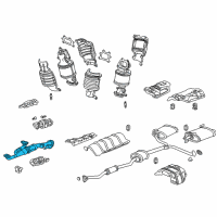 OEM 2007 Honda Accord Pipe A, Exhuast Diagram - 18210-SDP-A11