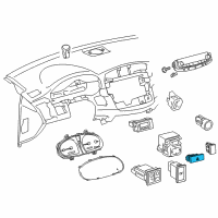 OEM 2012 Toyota Avalon Hazard Switch Diagram - 84332-07020