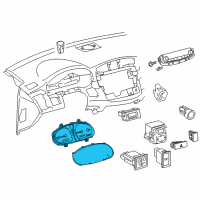 OEM 2012 Toyota Avalon Instrument Cluster Diagram - 8380007461