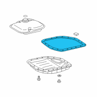 OEM Pontiac Vibe Pan Gasket Diagram - 88972820