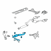 OEM 2015 Buick Verano Converter & Pipe Diagram - 22931733