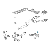 OEM Buick Heat Shield Bracket Diagram - 13314036