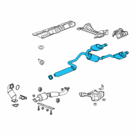 OEM 2016 Buick Verano Muffler & Pipe Diagram - 23125935