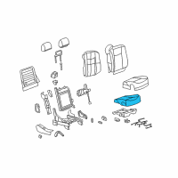 OEM 2006 Cadillac SRX Pad Asm, Passenger Seat Cushion Diagram - 88898333