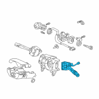 OEM 1994 Honda Accord Switch Assembly, Wiper Diagram - 35256-SM4-G81