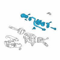 OEM Honda Accord Lock Assy., Steering Diagram - 35100-S84-A23NI