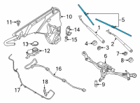 OEM BMW X7 Set Of Wiper Blades Diagram - 61-61-9-466-377