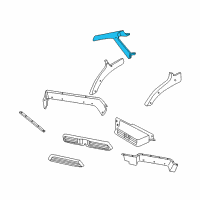 OEM Dodge Ram 1500 Van Molding-Windshield GARNISH Diagram - 5FA18RC3AG