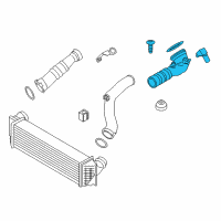 OEM 2011 BMW 535i xDrive Charge-Air Duct Diagram - 13-71-7-588-268