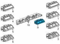 OEM 2021 Chevrolet Silverado 1500 Stab Control Switch Diagram - 84482866