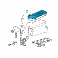 OEM 2002 GMC Envoy XL Cover, Camshaft Diagram - 12591994