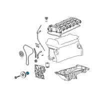 OEM Buick Rainier Timing Cover Seal Diagram - 12574668