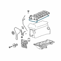 OEM 2006 Buick Rainier Valve Cover Gasket Diagram - 89017827