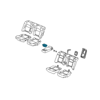 OEM 2003 Acura CL Cup Holder, Rear Armrest (Mild Beige) Diagram - 82187-S84-A11ZC
