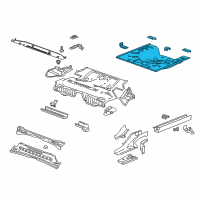 OEM 2016 Buick Cascada Rear Floor Pan Diagram - 22756016