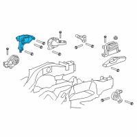 OEM 2012 Chevrolet Captiva Sport Transmission Mount Bracket Diagram - 25888338