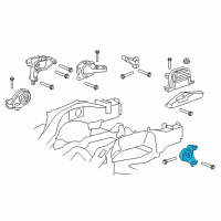 OEM 2012 Chevrolet Captiva Sport Front Transmission Mount Diagram - 25939180