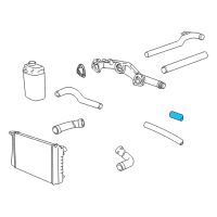 OEM 1998 BMW 750iL Water Hose Assy Diagram - 64-21-8-390-765