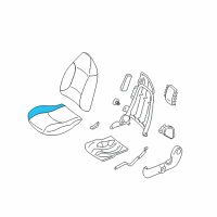 OEM 2002 Ford Escape Seat Cushion Pad Diagram - 2L8Z-78632A23-BA