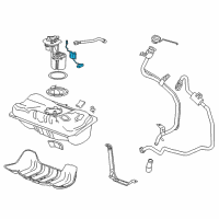 OEM 2016 Chevrolet Volt Fuel Gauge Sending Unit Diagram - 23308794