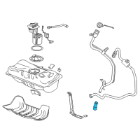 OEM Chevrolet Volt Filler Hose Diagram - 23431650