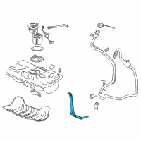 OEM 2019 Chevrolet Volt Tank Strap Diagram - 23291495