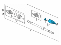 OEM 2022 Honda Civic JOINT, INBOARD Diagram - 44310-T21-A51