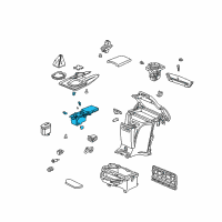 OEM 2006 Honda S2000 Cup Holder (Graphite Black) Diagram - 77232-S2A-A52ZC