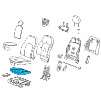 OEM Cadillac CTS Seat Cushion Pad Diagram - 22738924