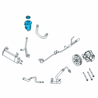 OEM 2022 Ford F-350 Super Duty Power Steering Pump Reservoir Diagram - HC3Z-3E764-C