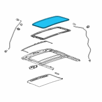 OEM Chevrolet Trax Glass Weatherstrip Diagram - 95319028