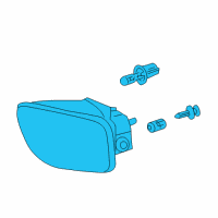 OEM Chevrolet Trailblazer Fog Lamp Assembly Diagram - 15076246