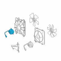 OEM 2013 Acura ZDX Motor, Cooling Fan Diagram - 19030-RP6-A01