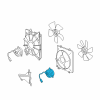 OEM 2013 Acura ZDX Motor, Cooling Fan Diagram - 38616-RN0-A51