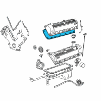 OEM 2001 Ford E-150 Econoline Club Wagon Valve Cover Diagram - 2L3Z-6584-BA