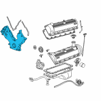 OEM Ford E-350 Econoline Club Wagon Front Cover Diagram - 2L3Z-6019-BA