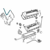 OEM Lincoln Front Cover Gasket Diagram - F75Z-6020-BA