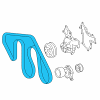 OEM 2008 Toyota Tundra Serpentine Belt Diagram - 90916-A2033