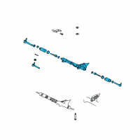 OEM 2004 Lexus LX470 Steering Gear Diagram - 44200-60120