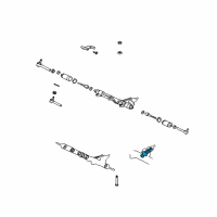 OEM Lexus Gasket Kit, Power Steering Control Valve Overhole Diagram - 04455-60050