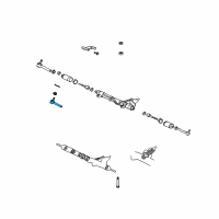 OEM 2003 Toyota Land Cruiser Outer Tie Rod Diagram - 45046-69205