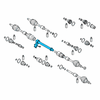 OEM 2019 Hyundai Veloster Bearing Bracket & Shaft Assembly Diagram - 49560-F2000