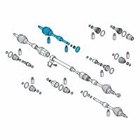 OEM 2019 Hyundai Veloster Joint & Shaft Kit-Front Axle W Diagram - 49525-F2600