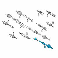 OEM 2021 Hyundai Veloster Joint & Shaft Kit-Front Axle W Diagram - 49526-F2700