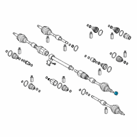 OEM Kia Rio Nut-Castle Diagram - 495513X000