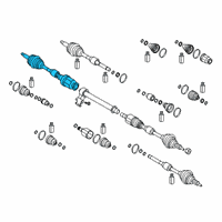 OEM 2019 Hyundai Veloster Shaft Assembly-Drive, RH Diagram - 49501-F2700